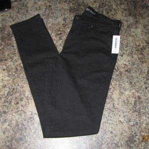 Women's Old Navy Black Jeans Size 8 Tall NWT.